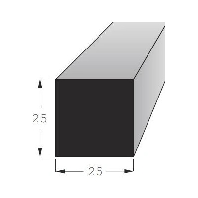 Hranolek 25x25mm, délka 200cm