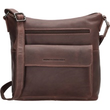 Hide & Stitches Japura dámska taška cez rameno tmavo hnedá