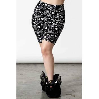 Image 1 of KILLSTAR Дамски шорти (пижама) KILLSTAR - Purr Off Cycling - Черен - KSRA004583