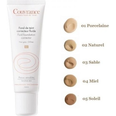 Avène Couvrance tekutý krycí make-up SPF20 1.0 Porcelain 30 ml