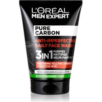 L'Oréal Men Expert Pure Carbon почистващ гел 3 в 1 против несъвършенства на кожата 100