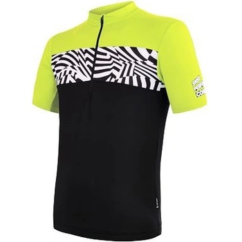 Sensor MILES pánský krátky rukáv černá/reflex žlutá
