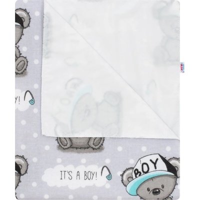 Nepromokavá flanelová podložka New Baby It's a boy 60 x 50 – Zboží Dáma