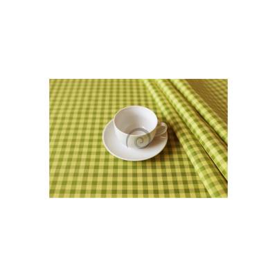 Obrus teflónový kocka zelená ovál 140x220cm