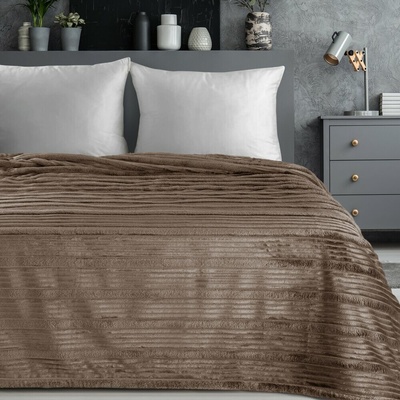 Eurofirany Deka Nina flano tmavobežová tmavobéžová Polyester 200x220