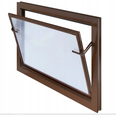 PVC okno HOSPODÁŘSKÉ šíř. 800 x výš. 500 mm
