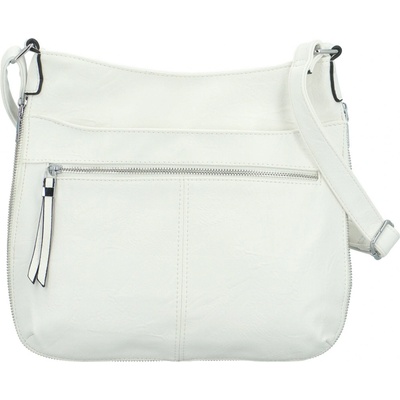 Stylová dámská koženková crossbody kabelka Folomija bílá