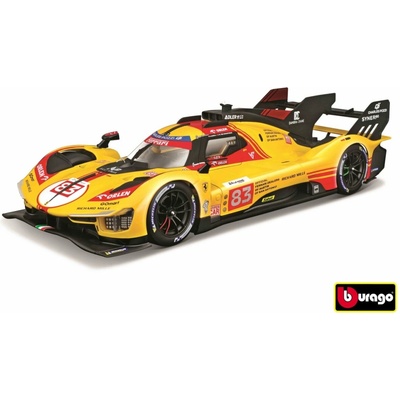 Bburago Ferrari Racing 499P LMH nr.83 24H Le Mans 2024 HARD CASE 1:18