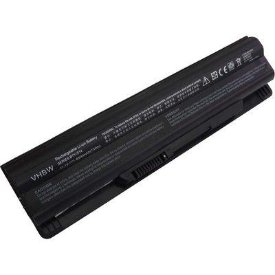 VHBW Батерия за Medion Akoya Mini E1311 / E1315 / MSI CR650, черна, 6600 mAh (800109030)