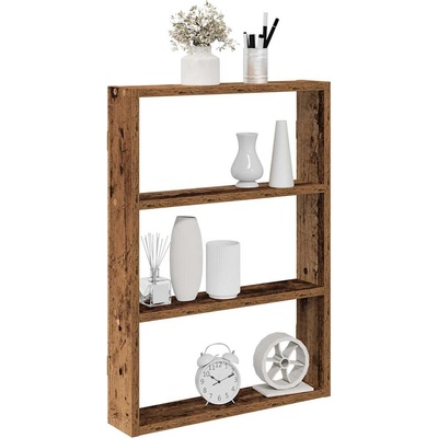vidaXL стенна етажерка от старо дърво 43x9x60 cm Инженерна дървесина (860056)