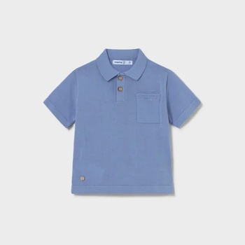 MAYORAL Поло тениска къс ръкав трикотаж Син цвят за бебе момче Mayoral