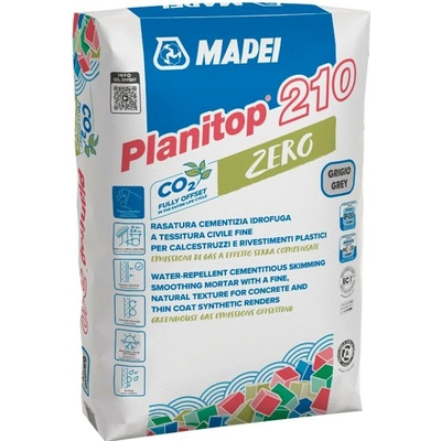 MAPEI Planitop 210 Zero jemnozrnná vyhlazovací cementová malta 25 kg Šedá