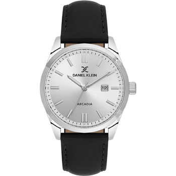 Daniel Klein DK. 6.14086-1 Arcadia Мъжки часовник| Сребрист с Каишка от кожа