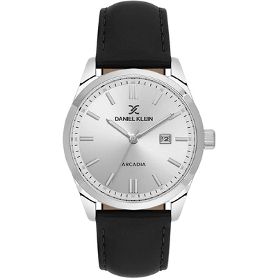 Daniel Klein DK. 6.14086-1 Arcadia Мъжки часовник| Сребрист с Каишка от кожа