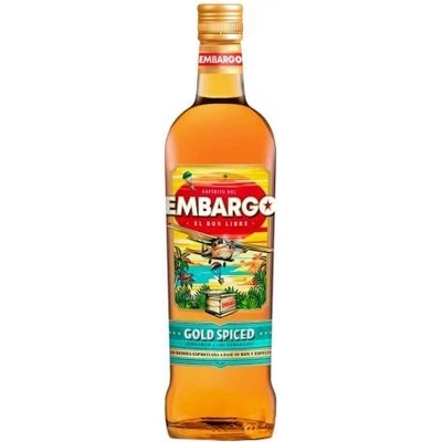 Embargo Gold Spiced 35 % 0,7 l (čistá fľaša)