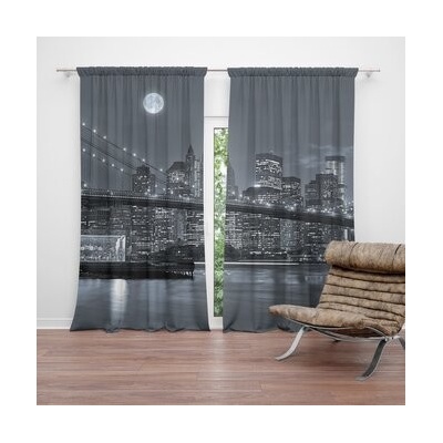 Sablio Závěsy Noční New York 2: 2 ks - 140x250 cm - Sablio
