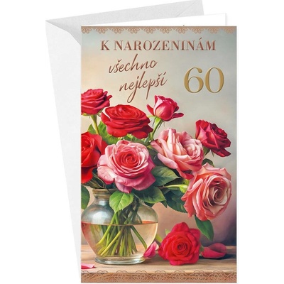 ARGUS Přání k 60.narozeninám 15-6609c60