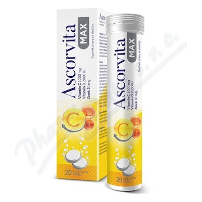 ASCORVITA Max 20 šumivých tabliet