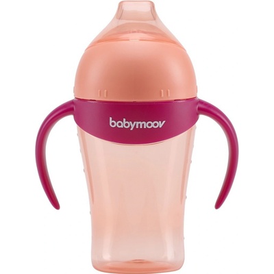 Babymoov netečúci hrnček s úchytmi 180ml Peach