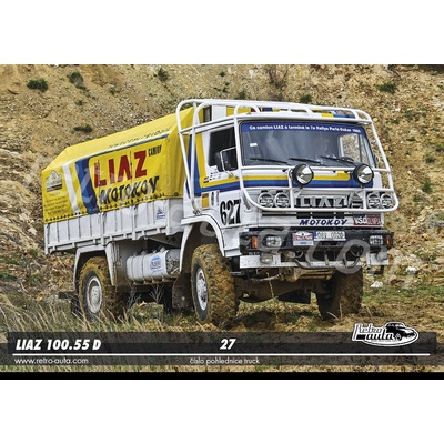 Pohlednice TRUCK č. 27 - LIAZ 100.55 D pro Rallye Paříž-Dakar 1985