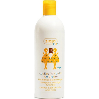 Ziaja Kids 2v1 Sušenkovo vanilková zmrzlina šampon a sprchový gel 400 ml