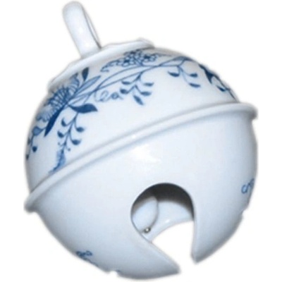 Český porcelán Cibulák Vánoční ozdoba rolnička prům. 6,3 cm