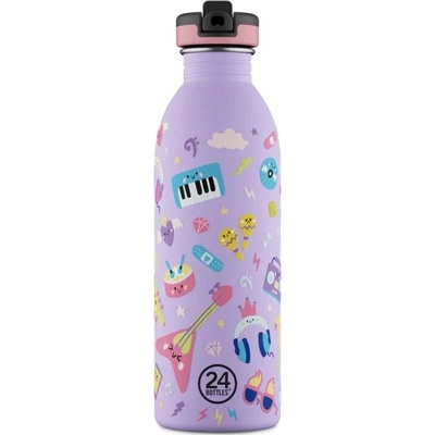 24 Bottles Nerezová dětská láhev Music Friends 500 ml