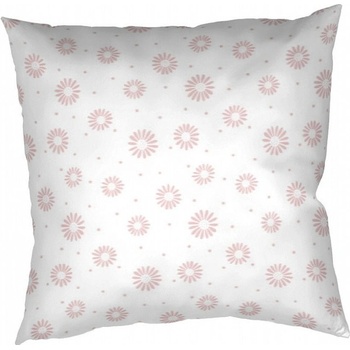 Dadka krep Anežka púdrová na bielom 40 x 40 cm