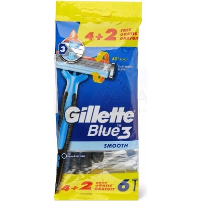 Gillette Blue3 Smooth 6 ks