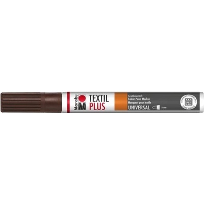 Fix na tmavý textil Marabu Textil Painter Plus 3 mm hnědý 046