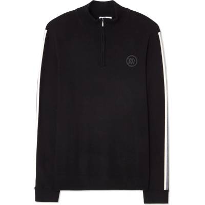 We Norwegians Мъжки вълнен пуловер We Norwegians FreeBird ZipUp Wool jumper - Black (005-6422-0112)