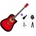 Pasadena PDC-10 Premium SET Red Burst Акустична китара