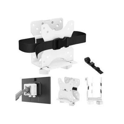 mini computer mount, 17-70mm range, vesa compatible, max load 5kg, white, mc-115 w