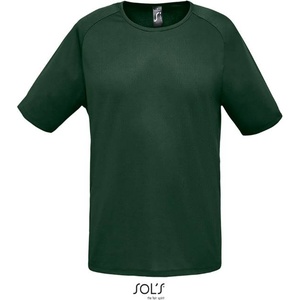 SOL'S sporty / Мъжка спортна риза с реглан - горско зелено l (25193907403)