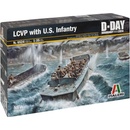 Italeri Model Kit loď 6524 LCVP with US INFANTRY 1:35