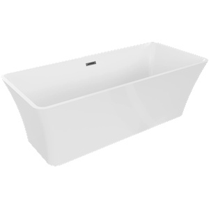 Mexen Tonia 170x75 cm white/brushed gun grey (52171707500-66)