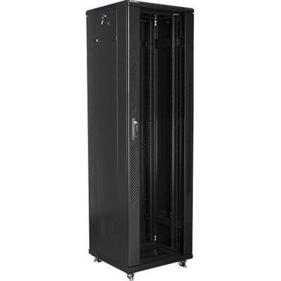 Lanberg Комуникационен шкаф Lanberg rack cabinet 19" free-standing 42U / 600x600 self-assembly flat pack, black (FF01-6642-12B)