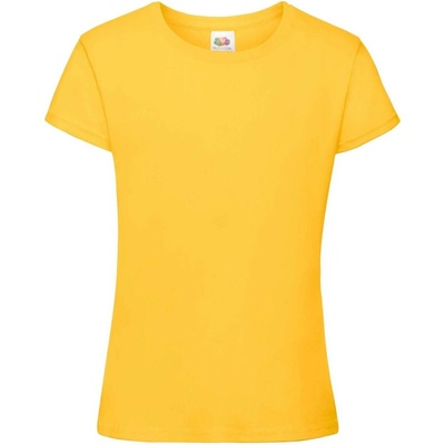 Fruit of the Loom Girls' T-shirt Sofspun 610150 oranžová