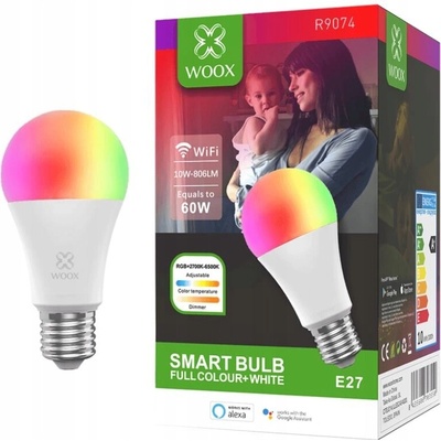 Woox Smart LED žárovka E27 10W RGB CCT R9077 ZigBee Tuya