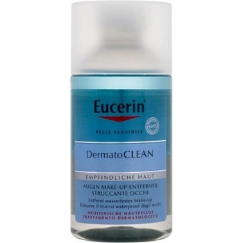 Eucerin DermatoClean Eye Make-Up Remover водоустойчив продукт за почистване на грим на очите 125 ml