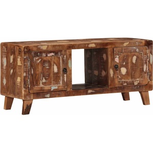 vidaXL ТВ шкаф 105x46x32 cm Масивна дървесина Възстановена (4104522)