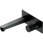 Omnires Вграден смесител за мивка Omnires Contour, цвят антрацит, с вградено тяло (CT8015AT)