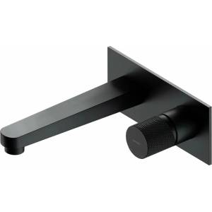 Omnires Вграден смесител за мивка Omnires Contour, цвят антрацит, с вградено тяло (CT8015AT)