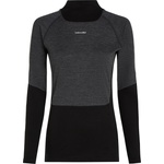 Icebreaker Дамско мериносово термобельо Icebreaker Women's Merino 200 Oasis+ L/S High Neck Merino base layer - Black / Jet Heather / Undyed / Cb - размер XL (115-2823-0115)