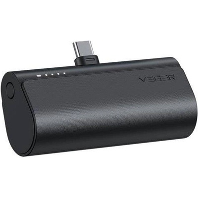 VEGER Външна батерия, Veger PlugOn USB-C 5000mAh 20W, Черен (VG-W0556)