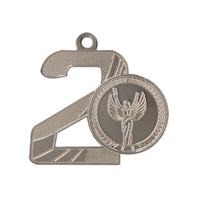 MMC16050/S Medaila s umiestnením "2" pr.47x50 mm hr.2 mm striebro bronz
