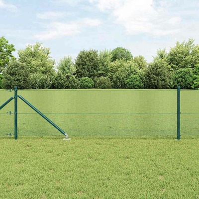 vidaXL Svařované drátěné ploty s hroty 100 x 0,4 m Ocel potažená PVC