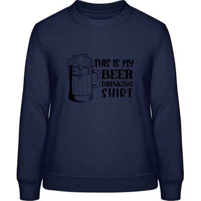 AWDis Sweat mikina Toto je moje Pivní Tričko Oxfordská modrá