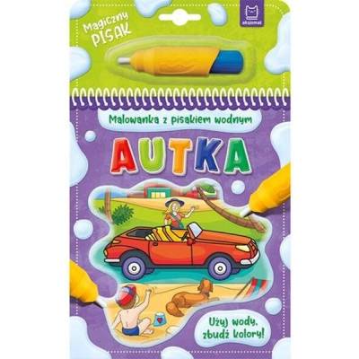 Vodní omalovánky s vodním fixem Autka