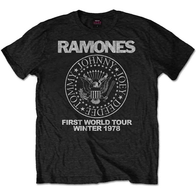 Ramones First World Tour 1978 Black XL Риза (<![CDATA[RATTRTW01MB04]]>)